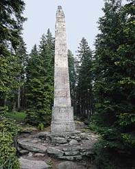 Das Adalbert-Stifter-Denkmal am Plöckenstein