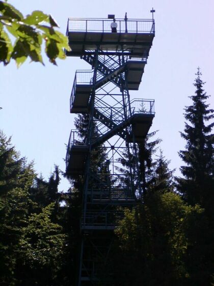 der Aussichtsturm Moldaublick bei Ulrichsberg